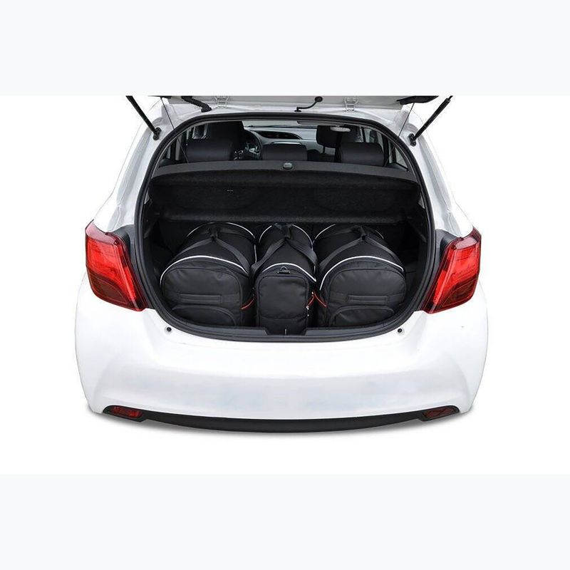 KJUST Toyota Yaris 2011-2020 csomagtartó táska készlet 3 db fekete 14