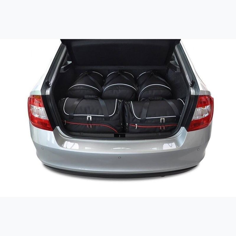 KJUST Skoda Rapid Liftback csomagtartó táskakészlet 2012-2019 5 db fekete. 12