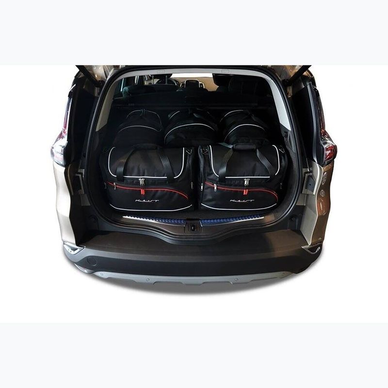 KJUST Renault Espace 2014-2021 csomagtartó táska szett 5 db fekete. 11