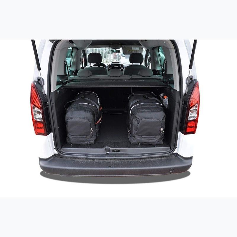 KJUST csomagtartó táskakészlet Peugeot Partner 2008-2019 4 db fekete. 15