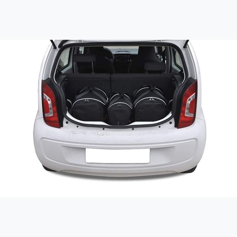 KJUST csomagtartó táskakészlet Volkswagen Up! 2011-2023 3 db fekete 10