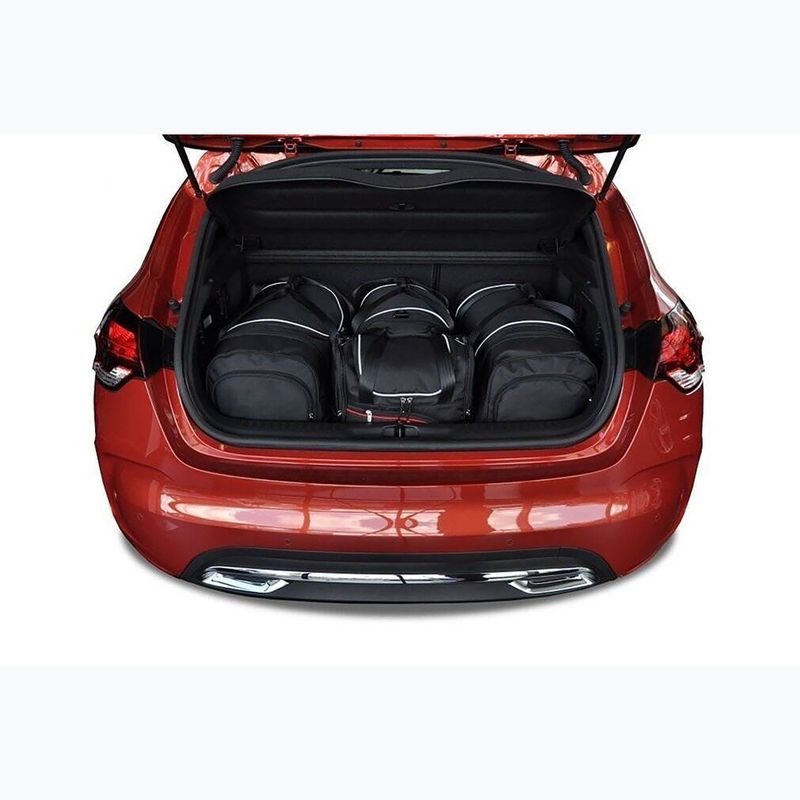 KJUST csomagtartó táska szett Citroen Ds4 Hatchback 2011-2015 4 db fekete 15