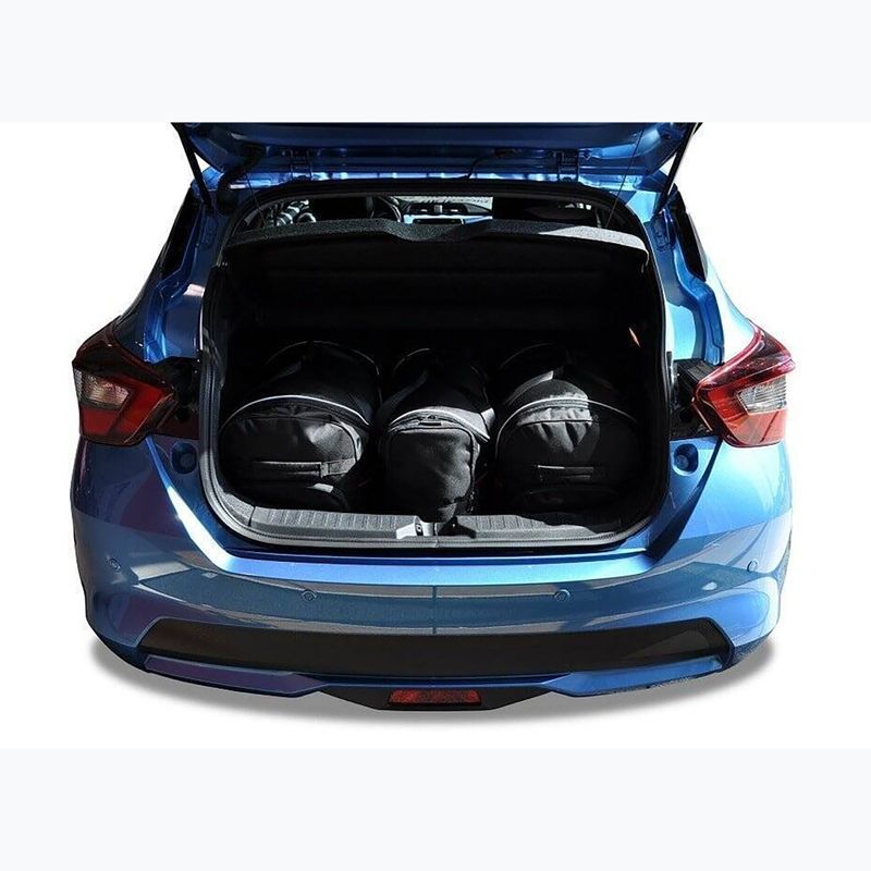 KJUST Nissan Micra 2017+ csomagtartó táska szett 3 db fekete. 12