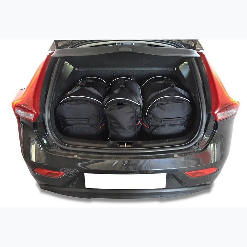 KJUST Volvo V40 Hatchback 2012-2019 csomagtartó táska szett 3 db fekete. 11