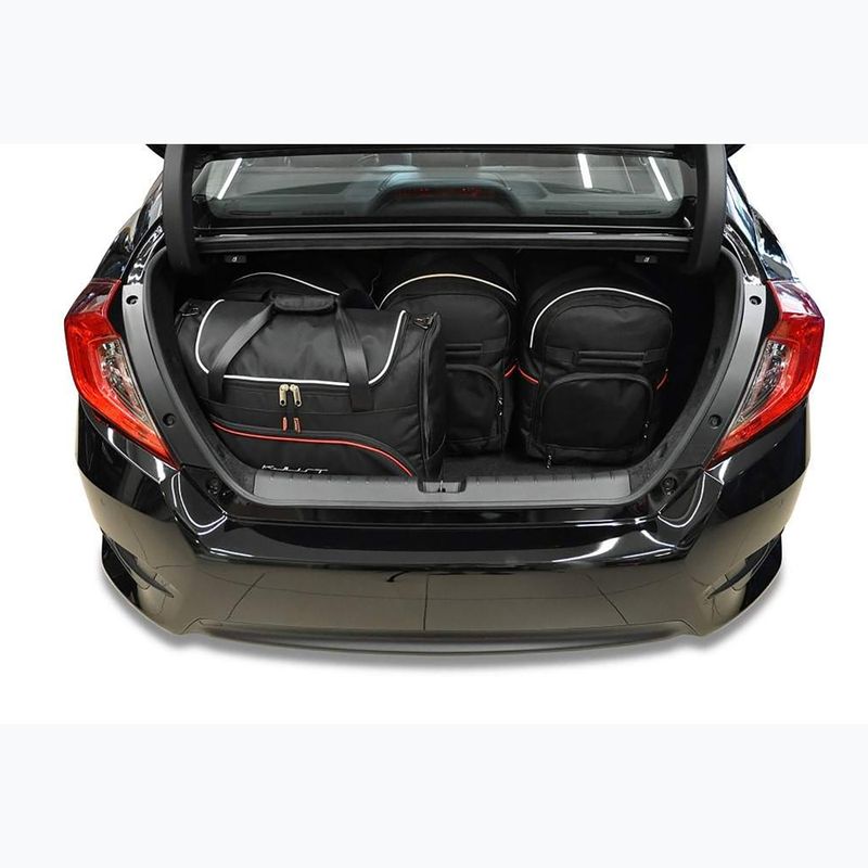 KJUST Honda Civic Limousine 2017-2021 csomagtartó táska szett 5 db fekete 13