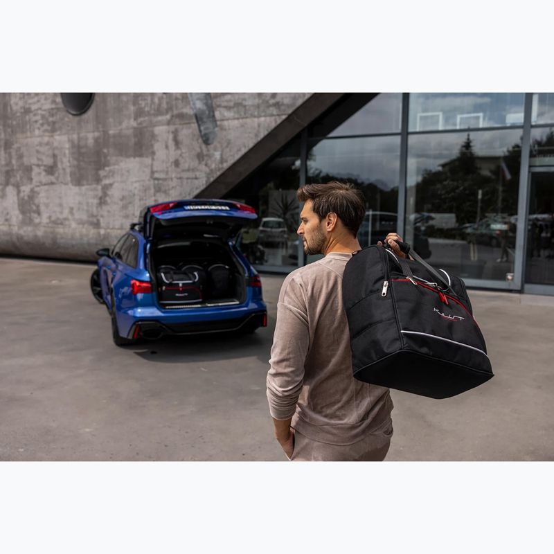 KJUST Smart Fortwo Coupe Ev 2020+ 3 csomagtartó táska szett fekete. 20