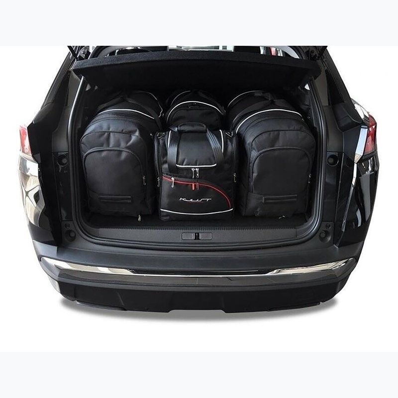 KJUST csomagtáska szett Peugeot 3008 Hybrid Phev 2019+ 4 db fekete. 13