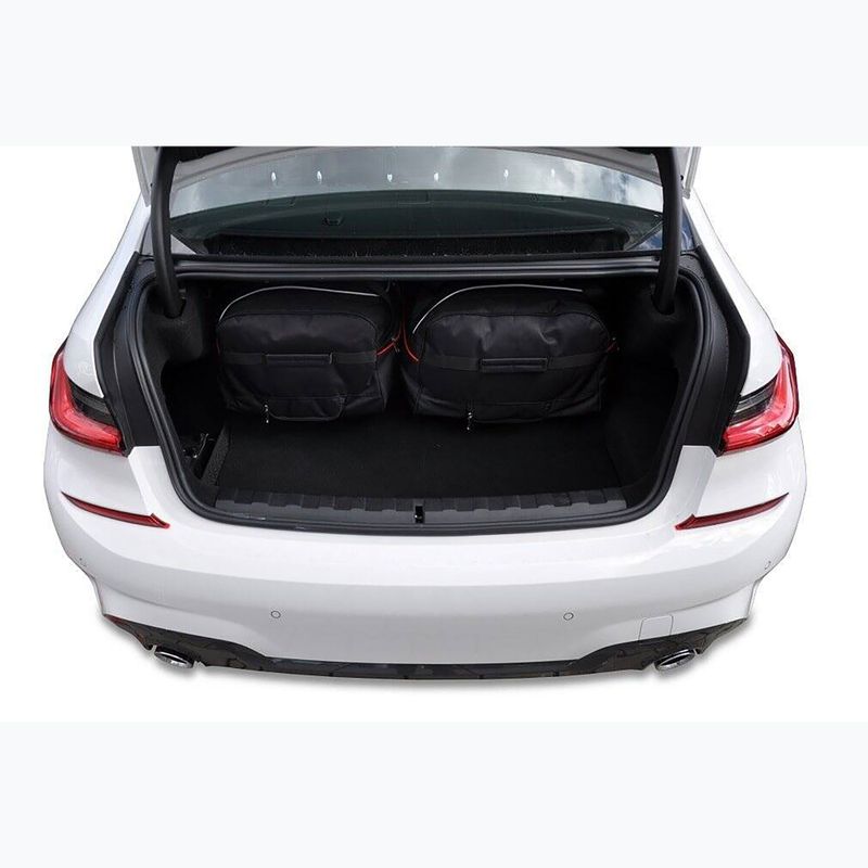 KJUST BMW 3 Limousine Hybrid 2019+ 4 darabos fekete csomagtartó táska készlet 16