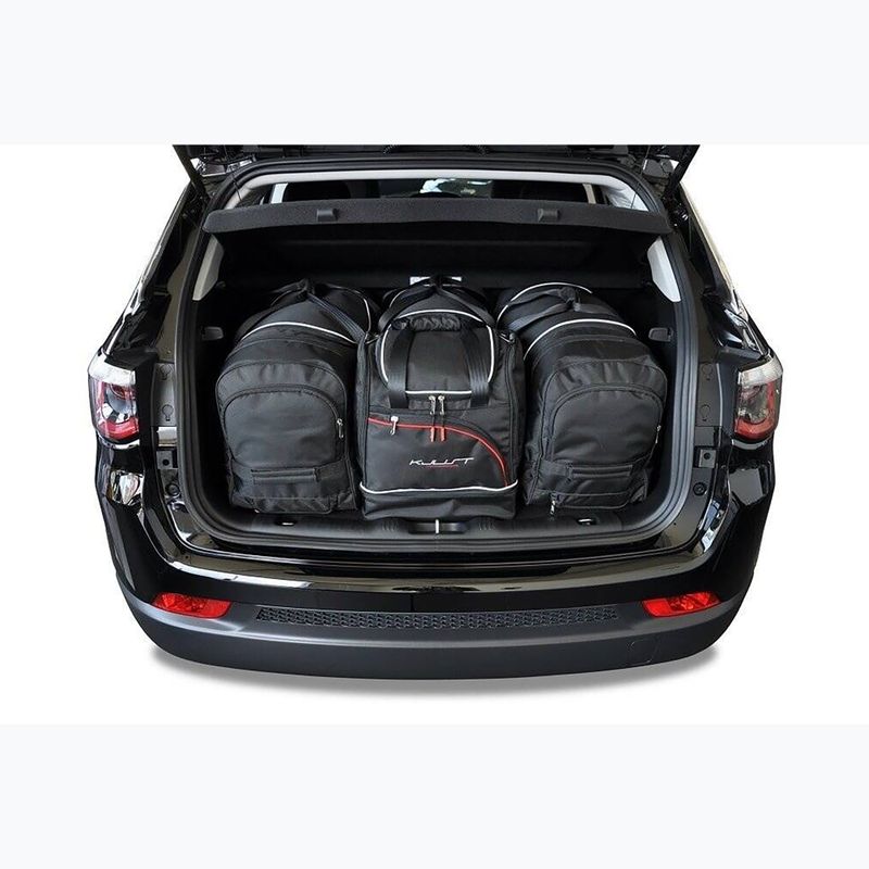 KJUST Jeep Compass Mhev 2022+ 4 csomagtáska készlet, fekete színű 15