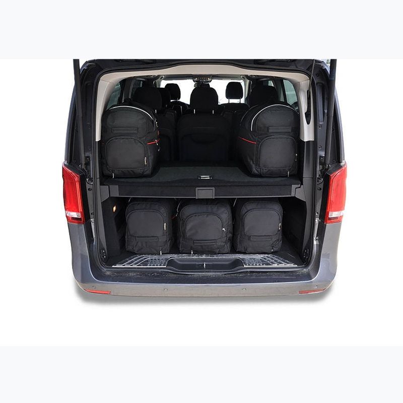 KJUST Mercedes-Benz EQV Extra hosszú csomagtér táska szett 2020+ 7 db fekete 10