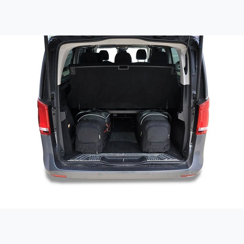 KJUST Mercedes-Benz EQV Extra hosszú csomagtér táska szett 2020+ 7 db fekete 12