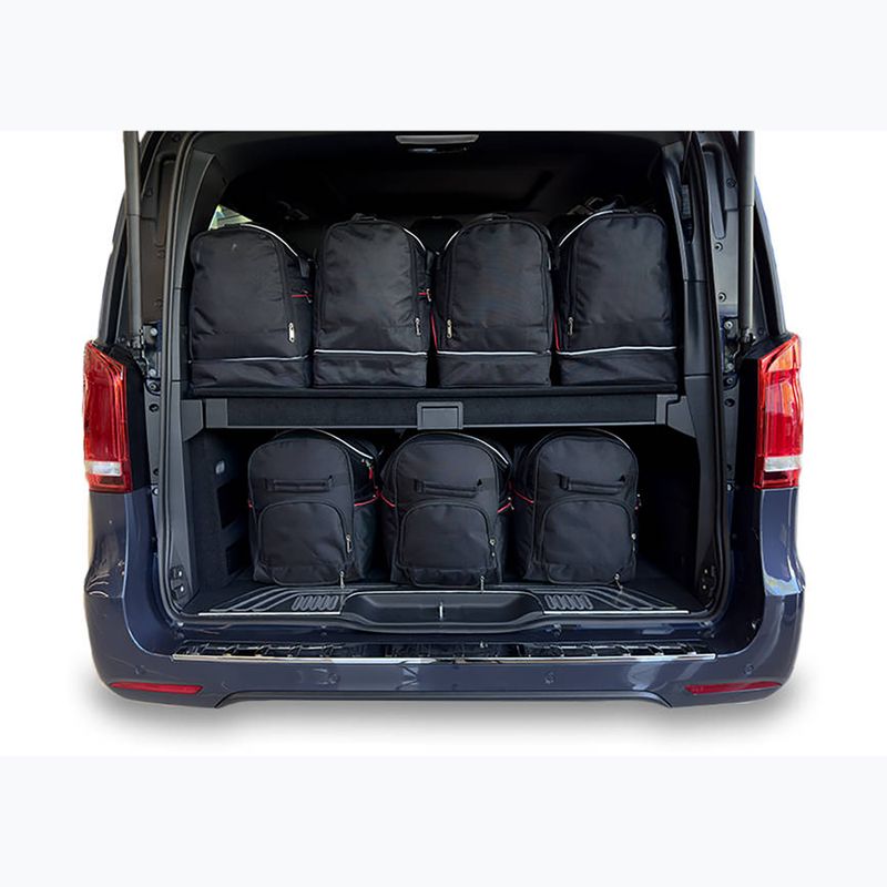 KJUST Mercedes-Benz EQV Long 2020+ csomagtartó táskakészlet 7 db fekete 11