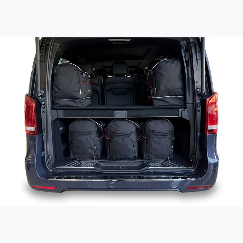 KJUST Mercedes-Benz EQV Long 2020+ csomagtartó táskakészlet 7 db fekete 12
