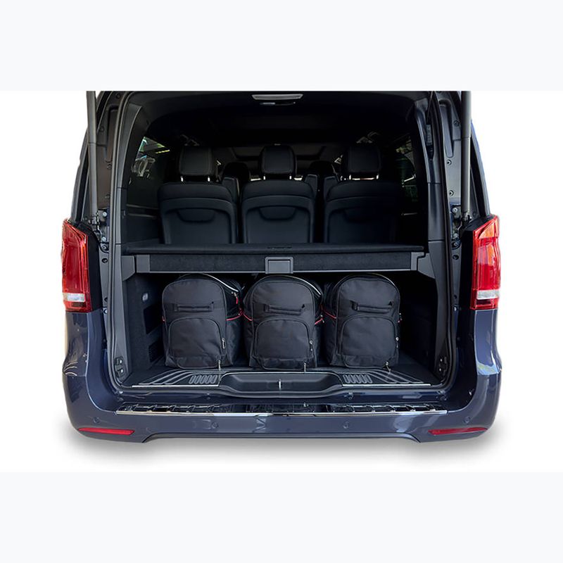 KJUST Mercedes-Benz EQV Long 2020+ csomagtartó táskakészlet 7 db fekete 14