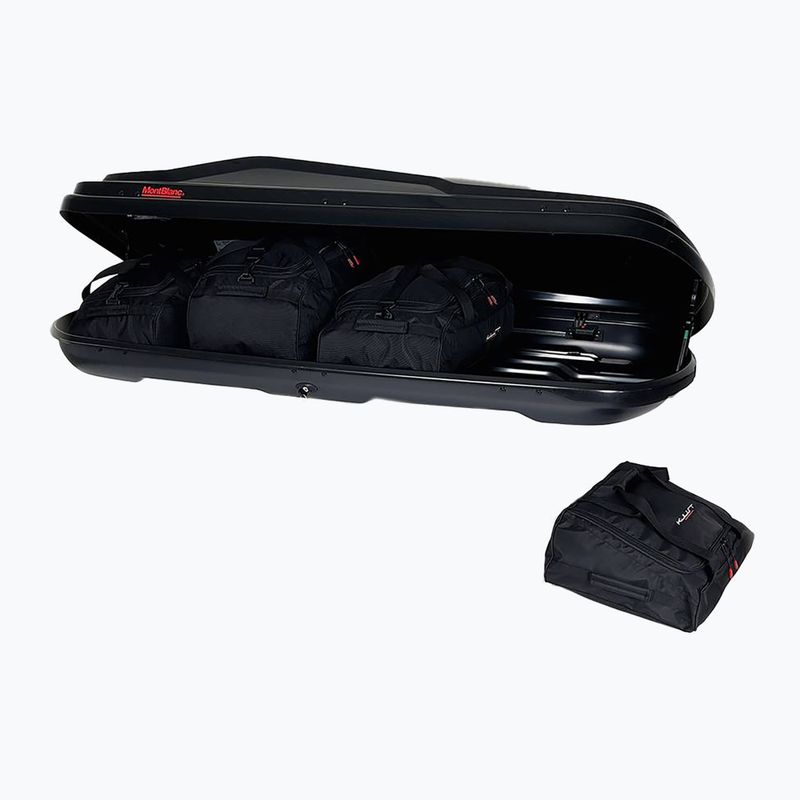 KJUST Montblanc Altitude 350 tetőcsomagtartó táska készlet 4 db fekete 2