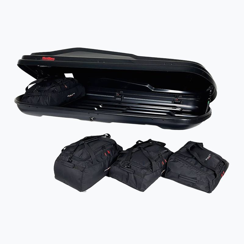 KJUST Montblanc Altitude 350 tetőcsomagtartó táska készlet 4 db fekete 4