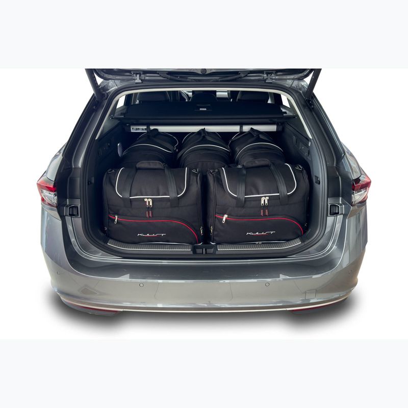 KJUST Skoda Superb Combi Combi PHEV III csomagtáskák készlete 2019-2023 5 db fekete. 11