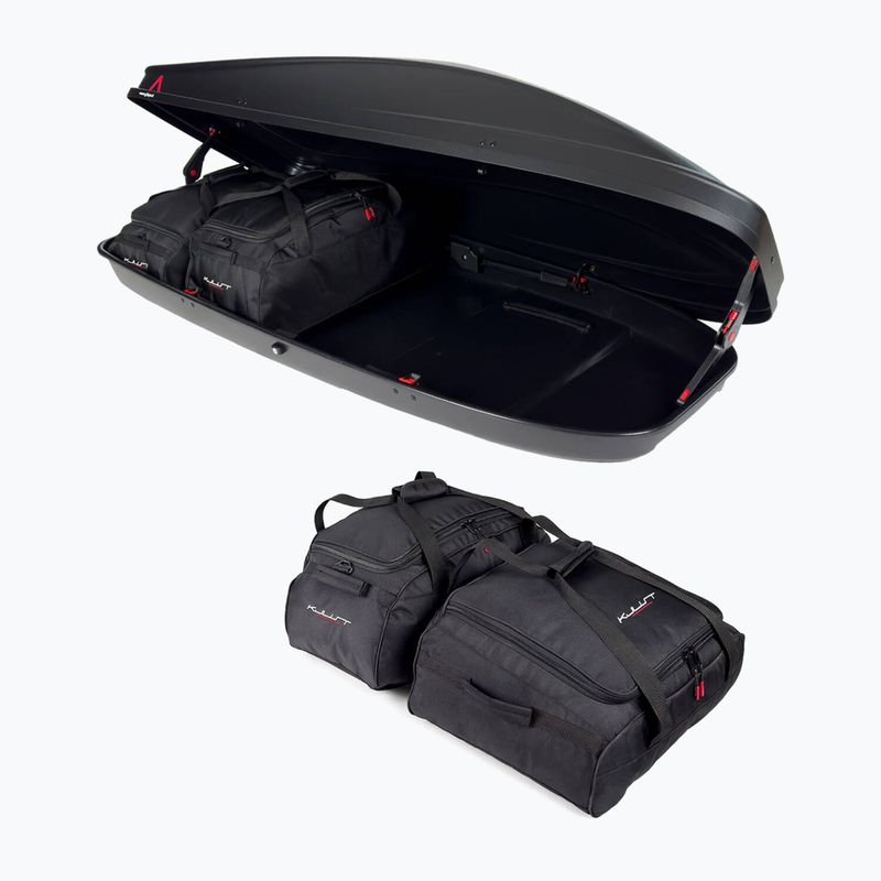 KJUST G3 Spark 480 tetőcsomagtartó táskakészlet 4 db fekete 4