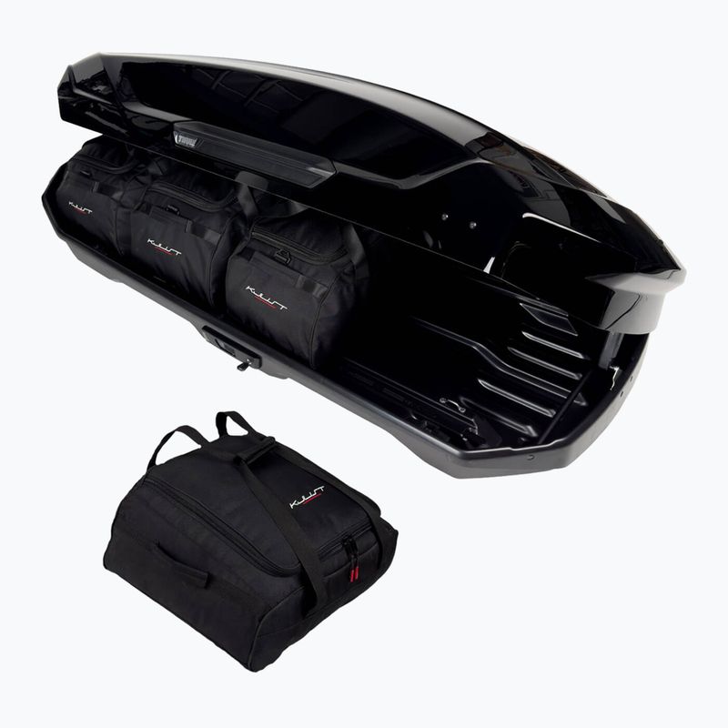 KJUST Thule Motion 3 L tetőcsomagtartó táska 4 darabos készlet fekete. 2