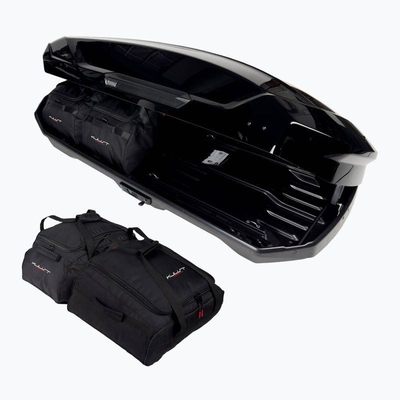 KJUST Thule Motion 3 L tetőcsomagtartó táska 4 darabos készlet fekete. 3