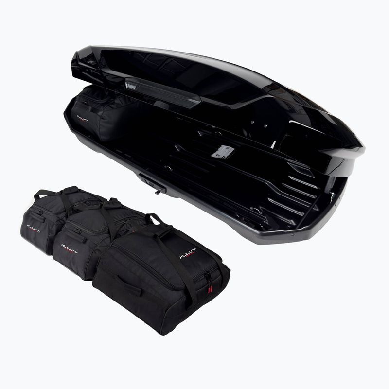 KJUST Thule Motion 3 L tetőcsomagtartó táska 4 darabos készlet fekete. 4