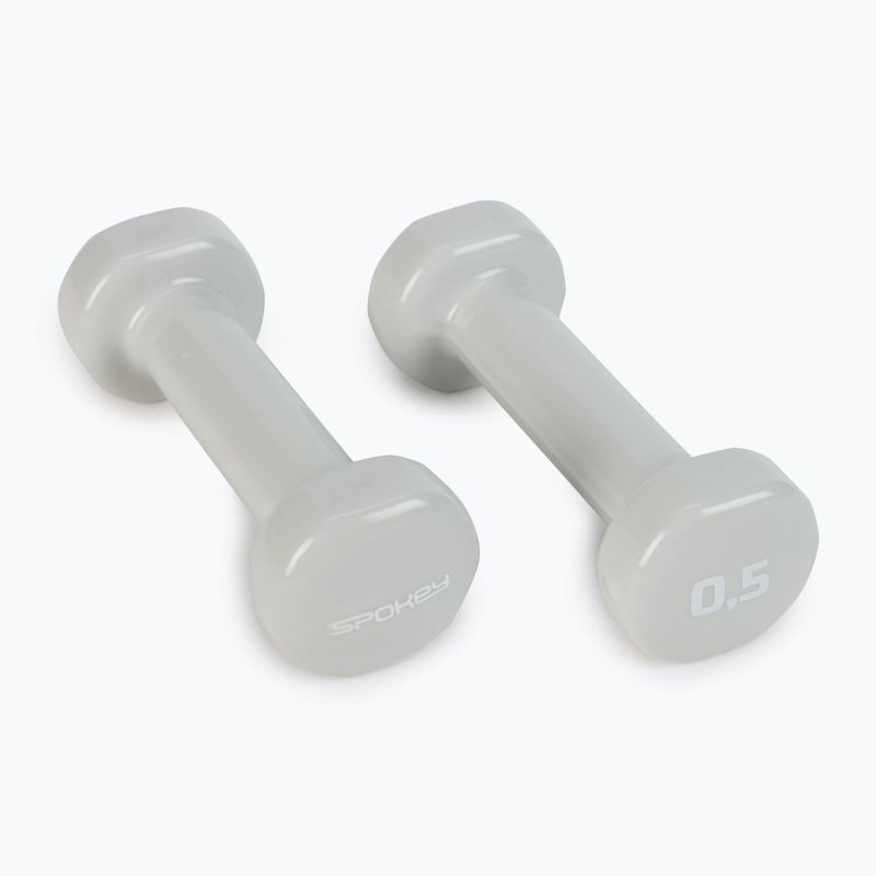 Spokey Shape IV súlyzók 2x0,5 kg szürke 920892 2
