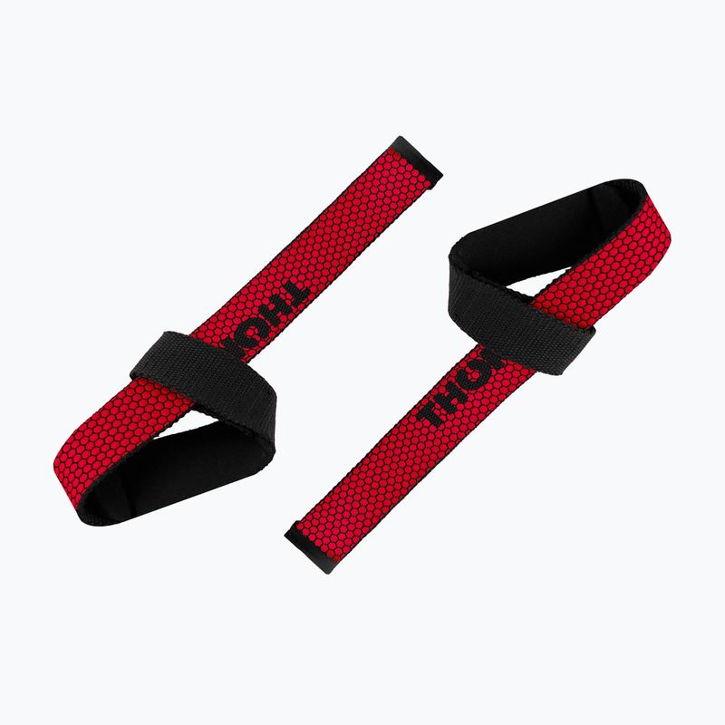 Emelőszíjak THORN FIT Lifting Straps Anti-Slip red