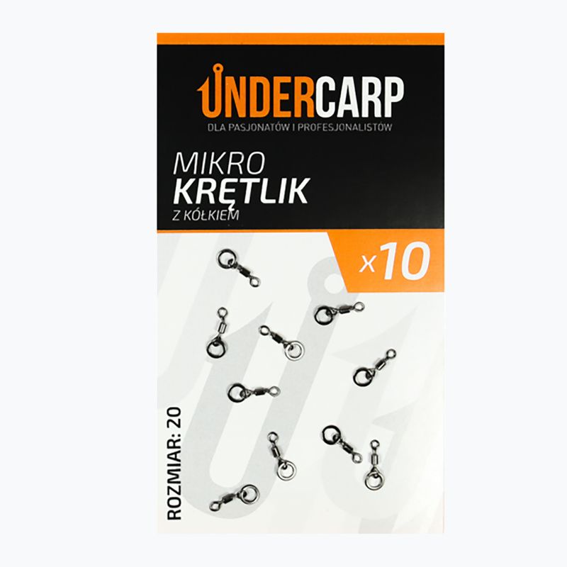 UNDERCARP micro micro pontyforgató gyűrűvel fekete UC43