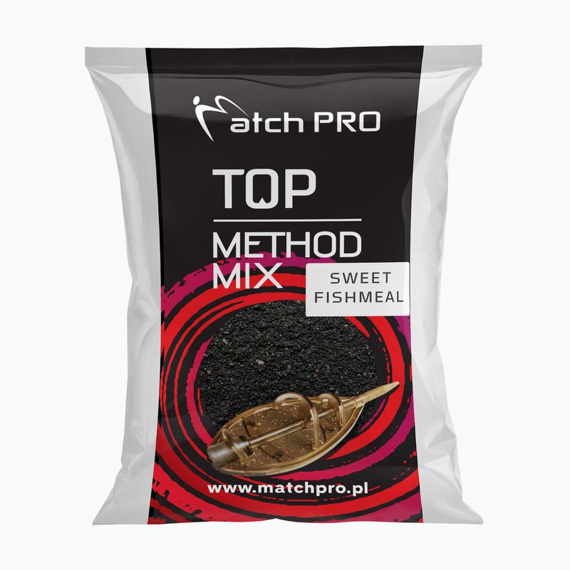MatchPro Methodmix Sweet Fishmeal horgászatra való alapozócsali fekete 978321