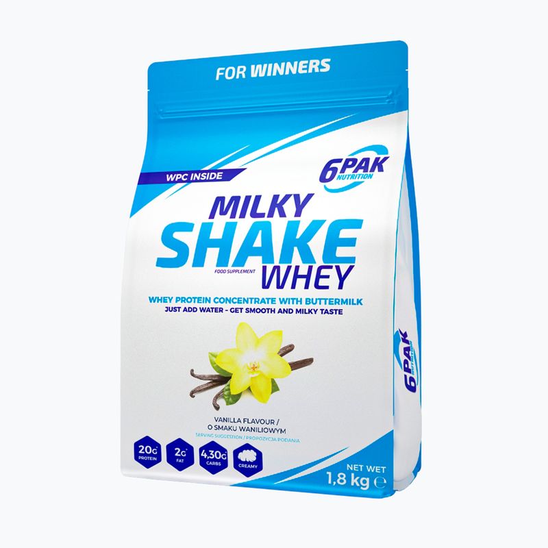 Tejsavó 6PAK Milky Shake 1800 g Vanília