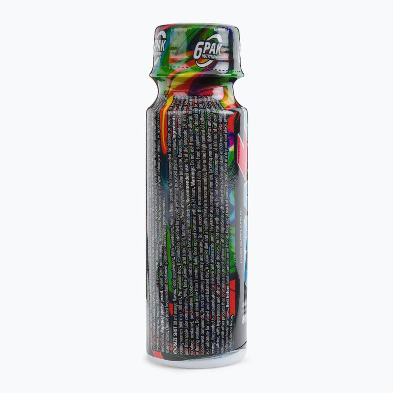 6PAK Craze Pre-workout Shot 80ml narancssárga PAK/242 3