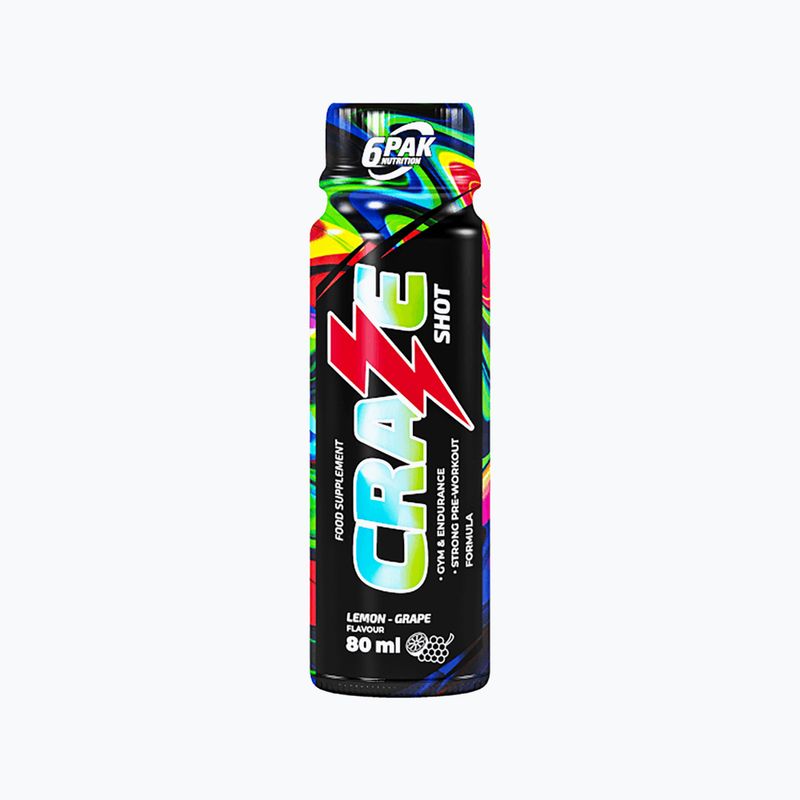 Pre-workout Shot 6Pak Craze Shot 80ml citrom-ecet PAK/242
