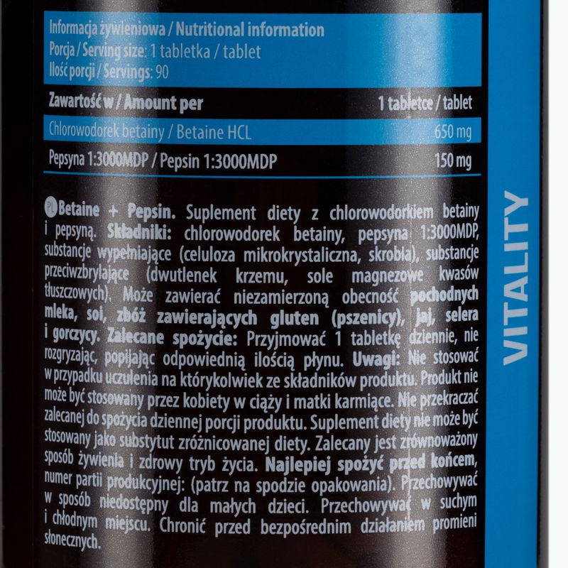 Betain HCL Pepsin Essence egészség és fitnesz 90 tabletta ESS/050 2