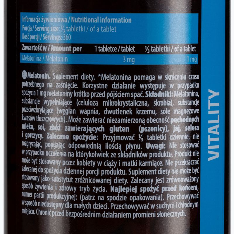 Melatonin Essence 3mg melatonin 120 tabletta ESS/046 2