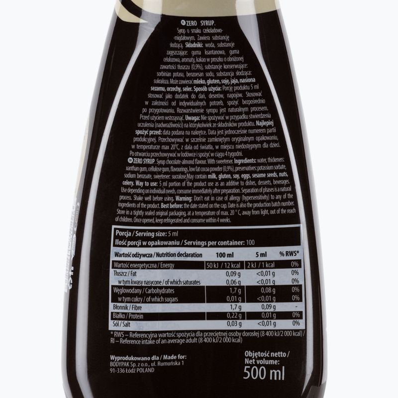 6PAK ZERO szörp 500ml csokoládé-mandula szirup PAK/130 2