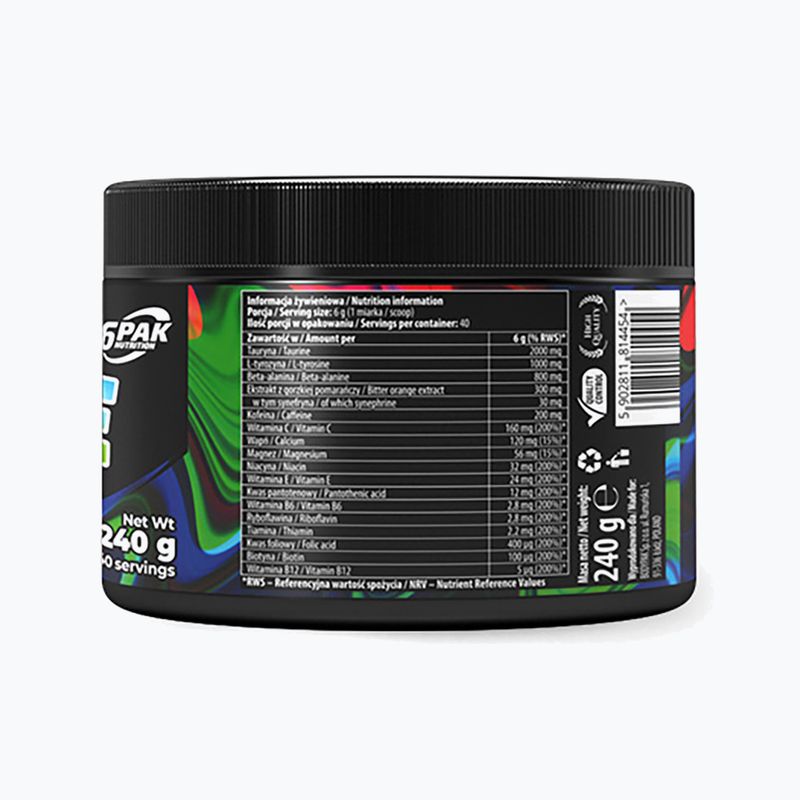 Edzés előtti 6PAK Craze 240g banán-cseresznye PAK/247 3