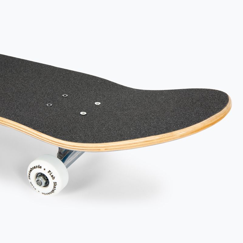 Fish Skateboards Zack Kezdő klasszikus gördeszka 8.0' kék SKATE-ZAC-SIL-WHI 6