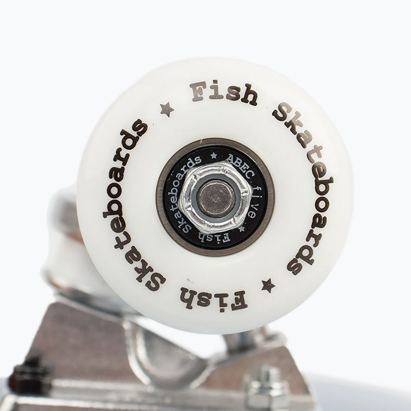 Fish Skateboards Zack Kezdő klasszikus gördeszka 8.0' kék SKATE-ZAC-SIL-WHI 13