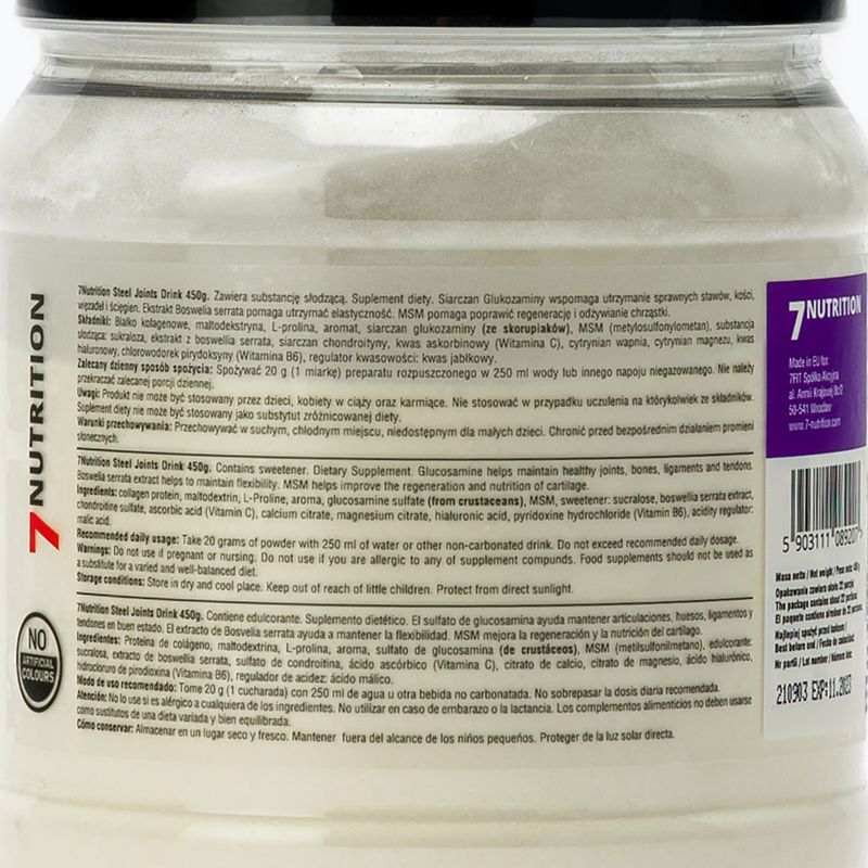 Steel Joints Drink 7Nutrition 450g ízületi regeneráló narancs 7Nu000027 2