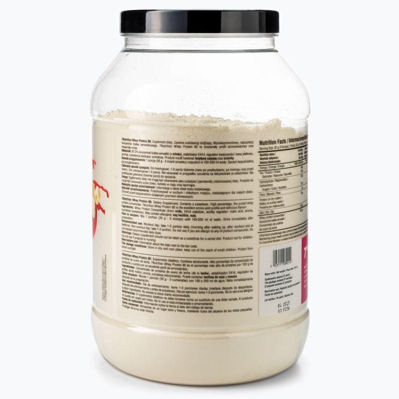 Tejsavó 7Nutrition Protein 80 fehér csokoládé-málna 7Nu000308 2