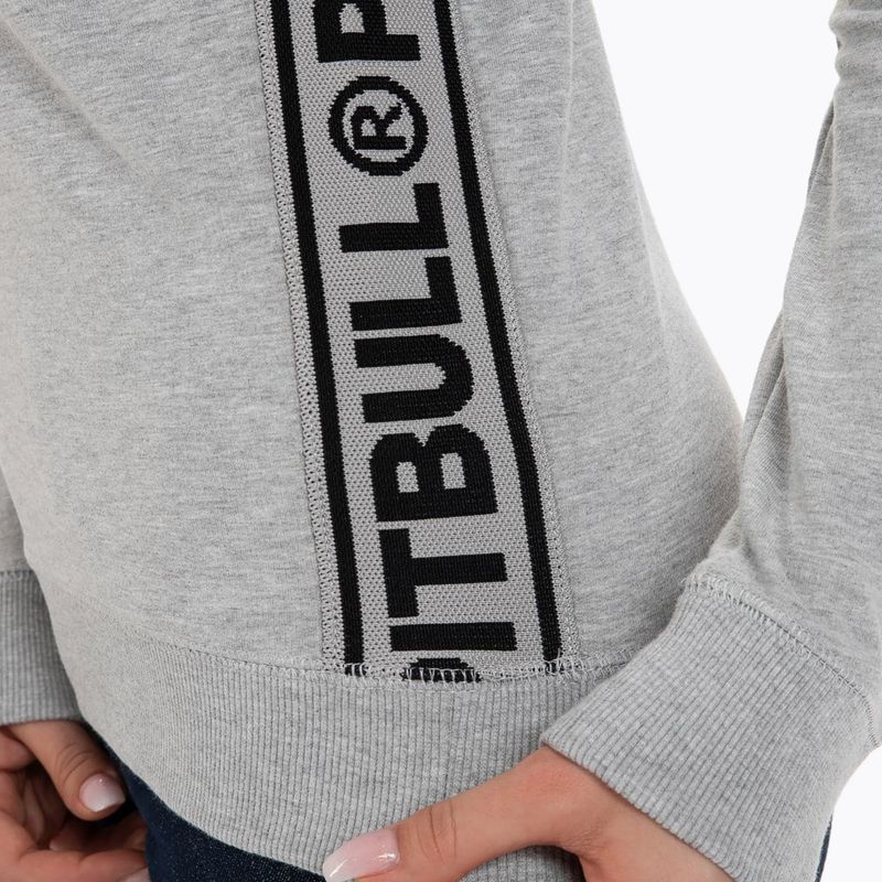 Női pulóver Pitbull West Coast Crewneck F.Terry „Small Logo” grey/melange 5