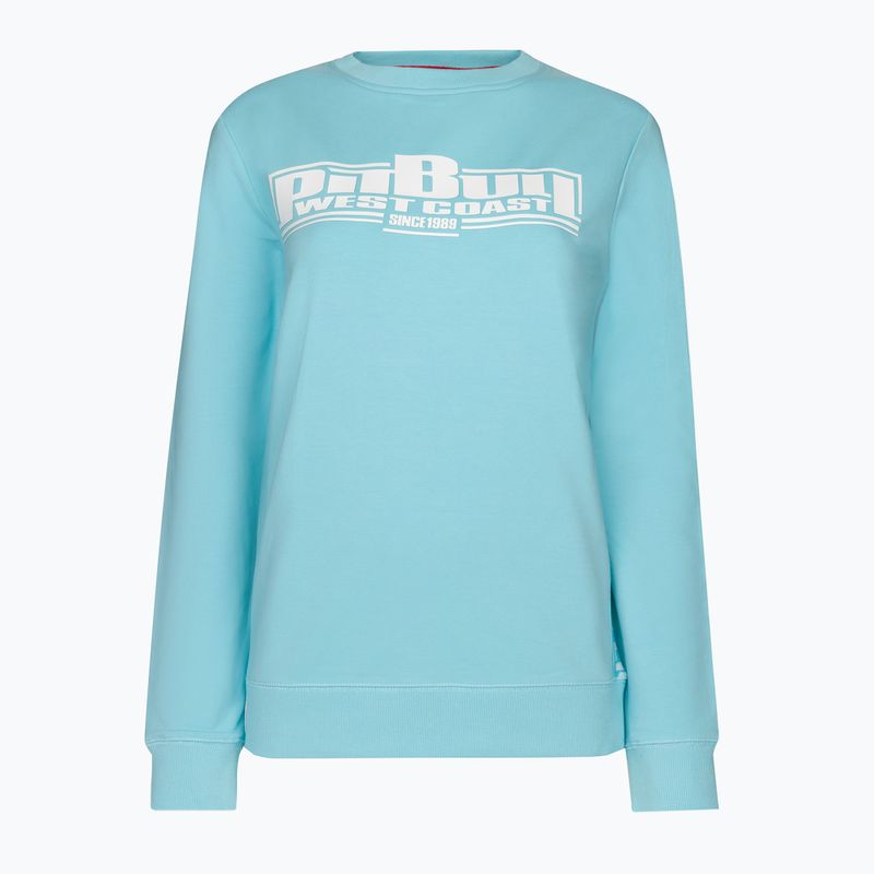 Női pulóver Pitbull West Coast Crewneck F.Terry „Boxing" turquise