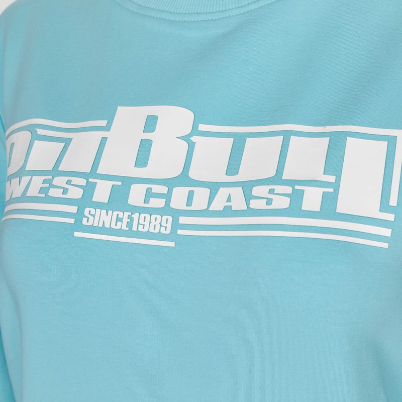 Női pulóver Pitbull West Coast Crewneck F.Terry „Boxing" turquise 3