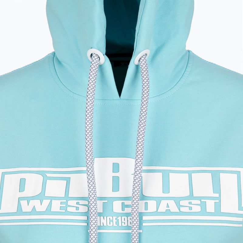Női pulóver Pitbull West Coast Hooded F.Terry „Boxing” turquise 3