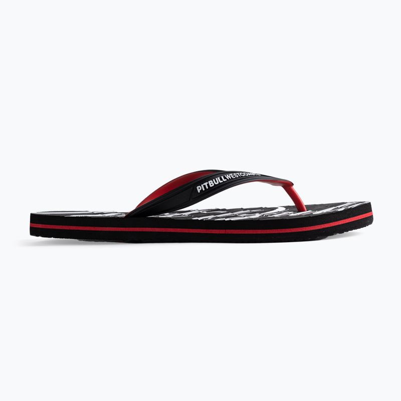 Férfi flip-flopok Pitbull West Coast Flip Flop El Jefe black/red 2