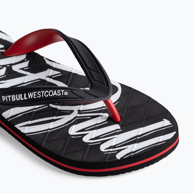 Férfi flip-flopok Pitbull West Coast Flip Flop El Jefe black/red 7