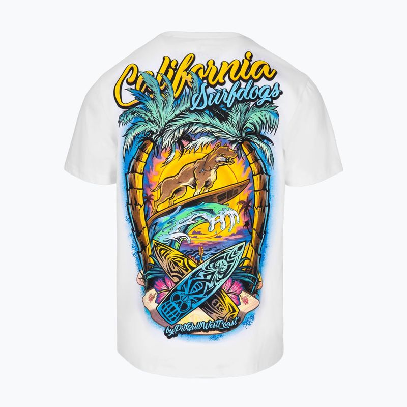 Pitbull Surfdog férfi póló fehér 2