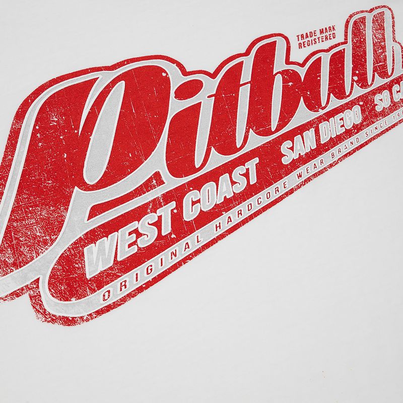 Férfi póló Pitbull West Coast RED BRAND white 3