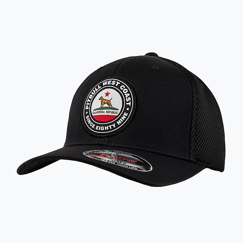 férfi baseballsapka męska Pitbull West Coast Mesh Full Cap California Dog black