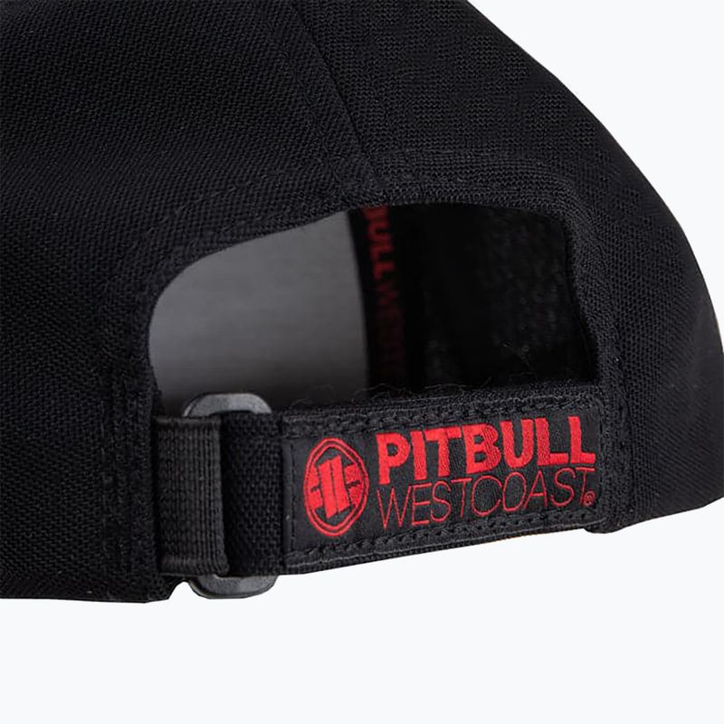 Pitbull West Coast férfi Snapback Seascape fekete/piros nyomtatott sapka 3